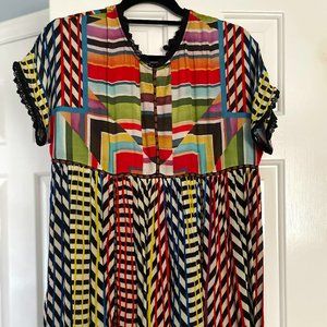 Colorful Print Tunic Top from Anthropologie | Women's XS